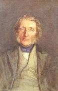 Sir Hubert von Herkomer,RA,RWS Portrait of john Ruskin (mk46) France oil painting artist